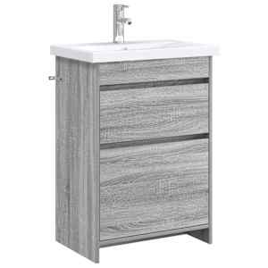 vidaXL Vannitoa m&ouml;&ouml;bleset Hall Sonoma 61 x 40 x 84,5 cm Tehispuit