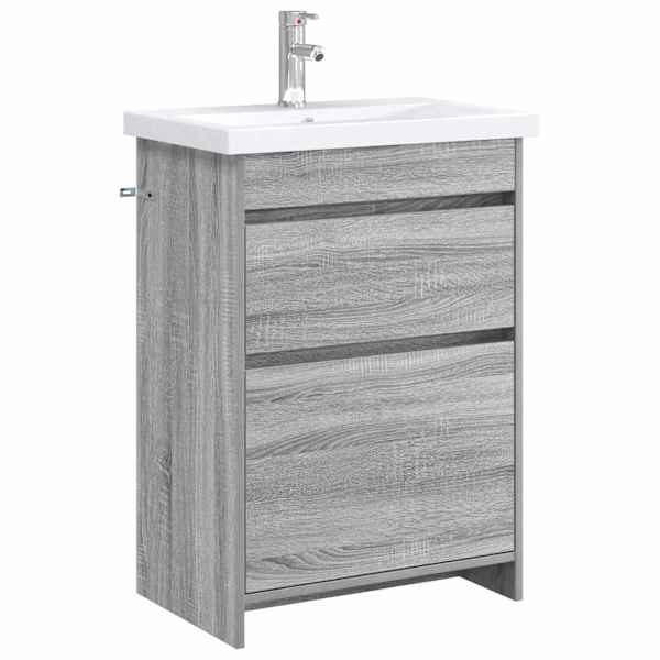 vidaXL Vannitoa m&ouml;&ouml;bleset Hall Sonoma 61 x 40 x 84,5 cm Tehispuit