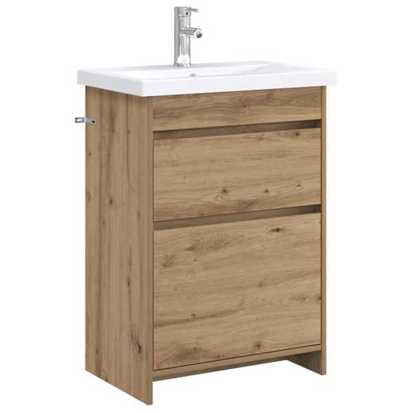 vidaXL Vannitoa m&ouml;&ouml;bleset Artisan tamm 61 x 40 x 84,5 cm Tehispuit