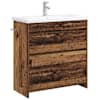 vidaXL Vannitoa m&ouml;&ouml;bleset Vana puit 81 x 40 x 84,5 cm Tehispuit