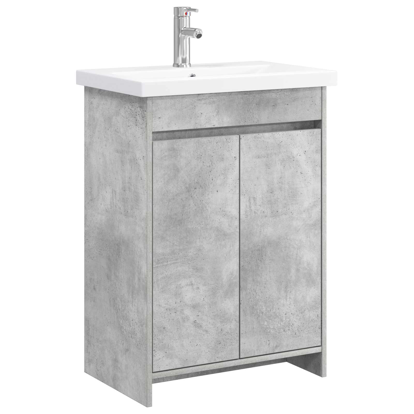 vidaXL Set de mobilier pentru baie Gri Beton 61 x 40 x 84,5 cm