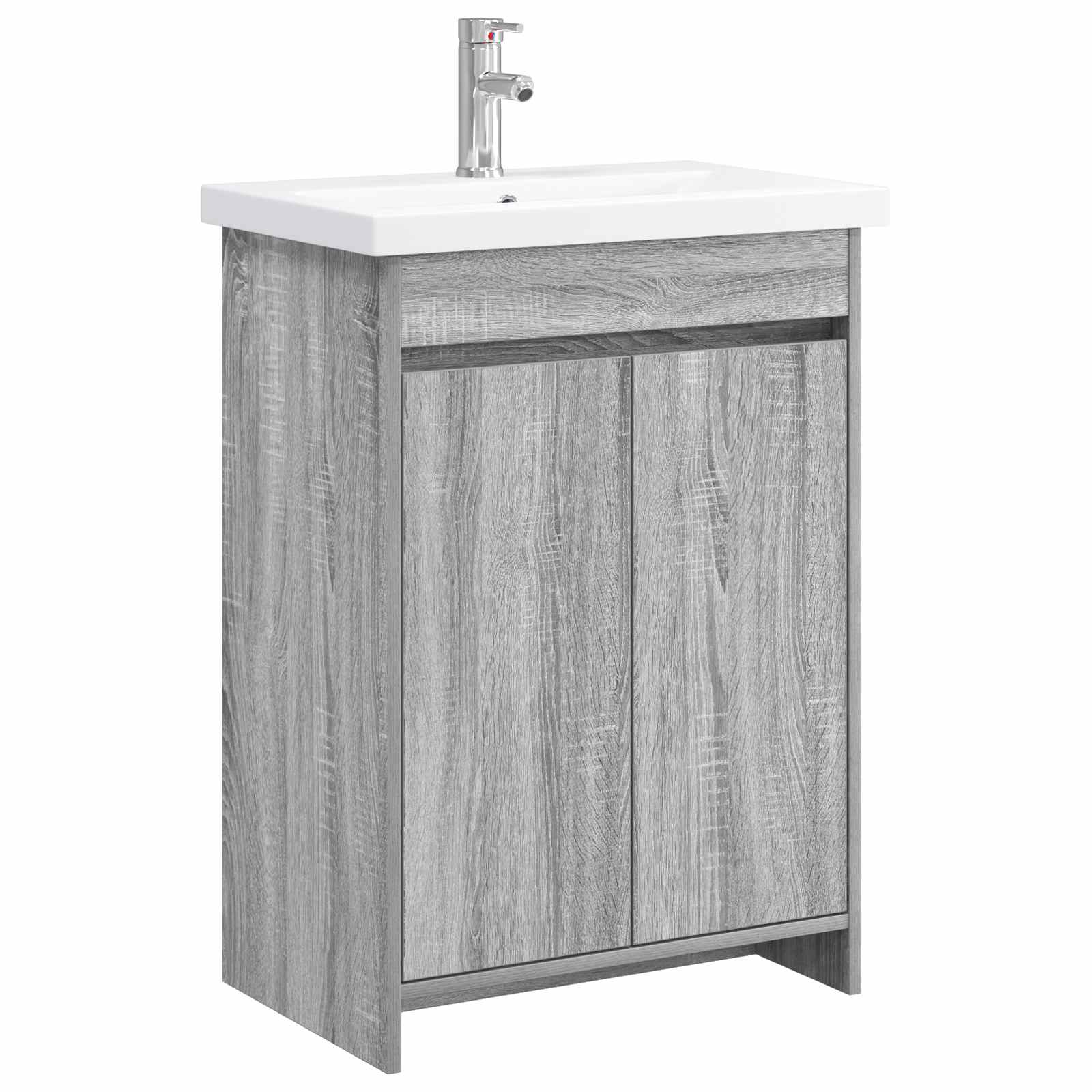 vidaXL Set de mobilier pentru baie Sonoma gri 61 x 40 x 84,5 cm