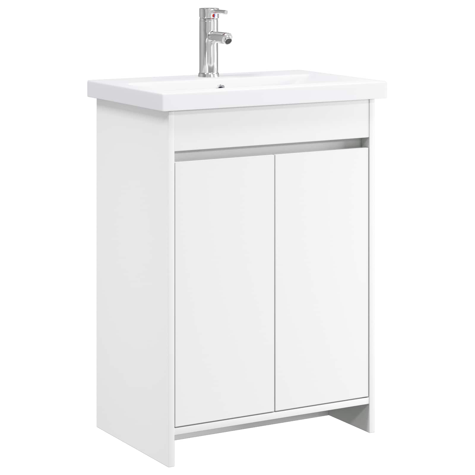 vidaXL Set de mobilier pentru baie Alb 81 x 40 x 84,5 cm