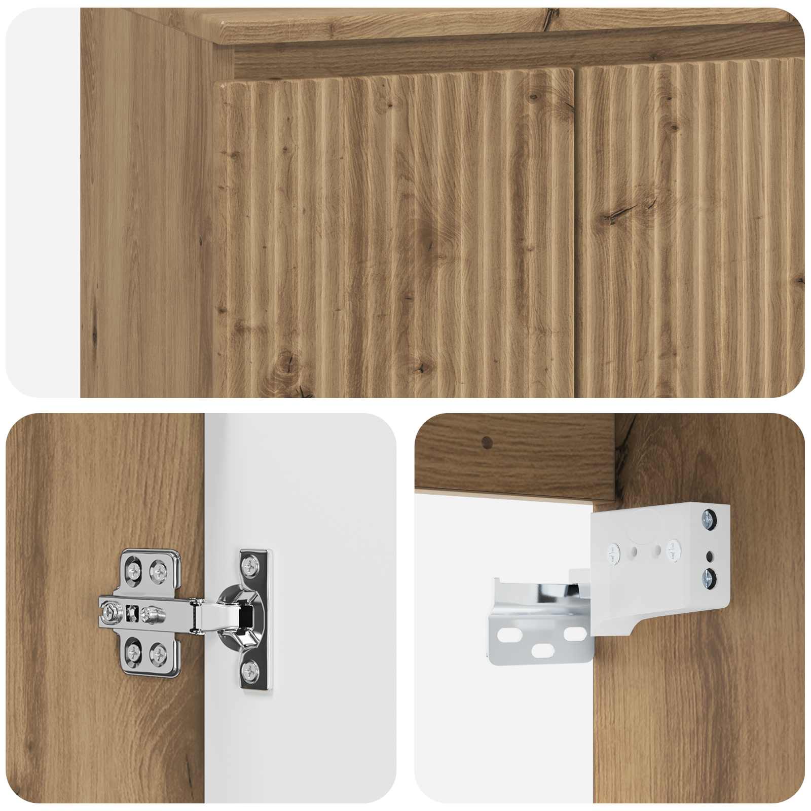 vidaXL Badezimmermöbel-Set Artisan-Eiche Holzwerkstoff – Bild 10