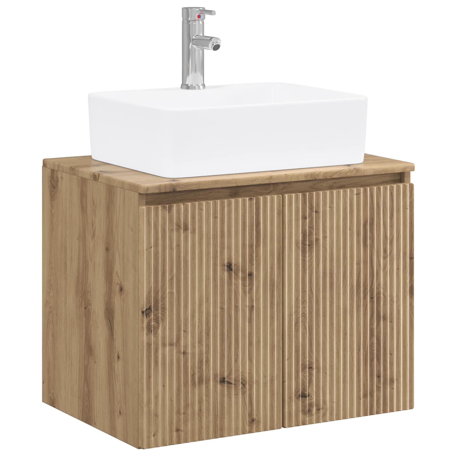 vidaXL Badezimmermöbel-Set Artisan-Eiche Holzwerkstoff – Bild 2