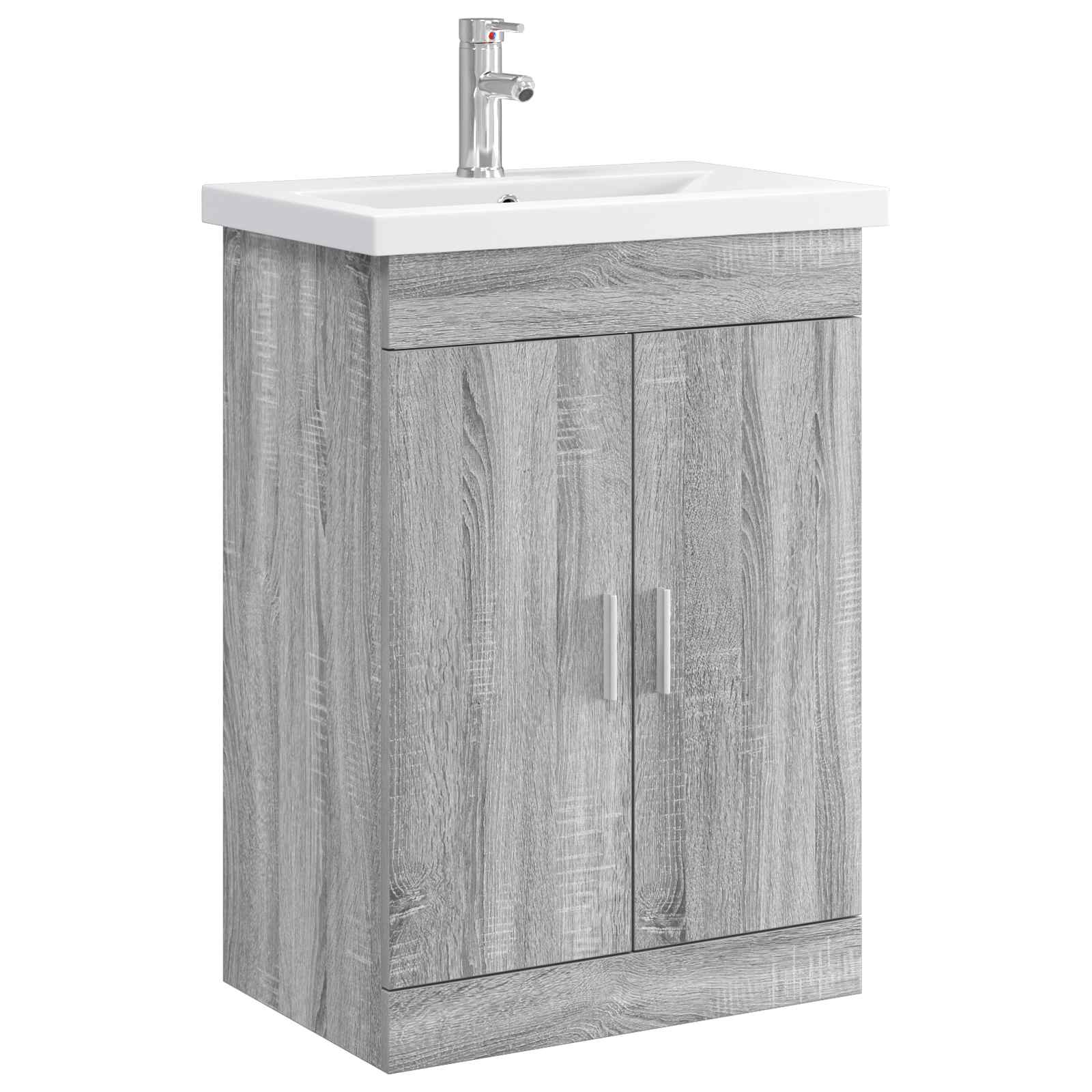 vidaXL Set de mobilier pentru baie Sonoma gri 61 x 40 x 84,5 cm