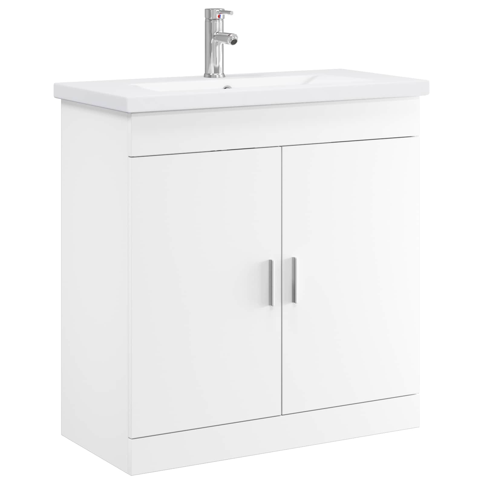 vidaXL Set de mobilier pentru baie Alb 81 x 40 x 84,5 cm