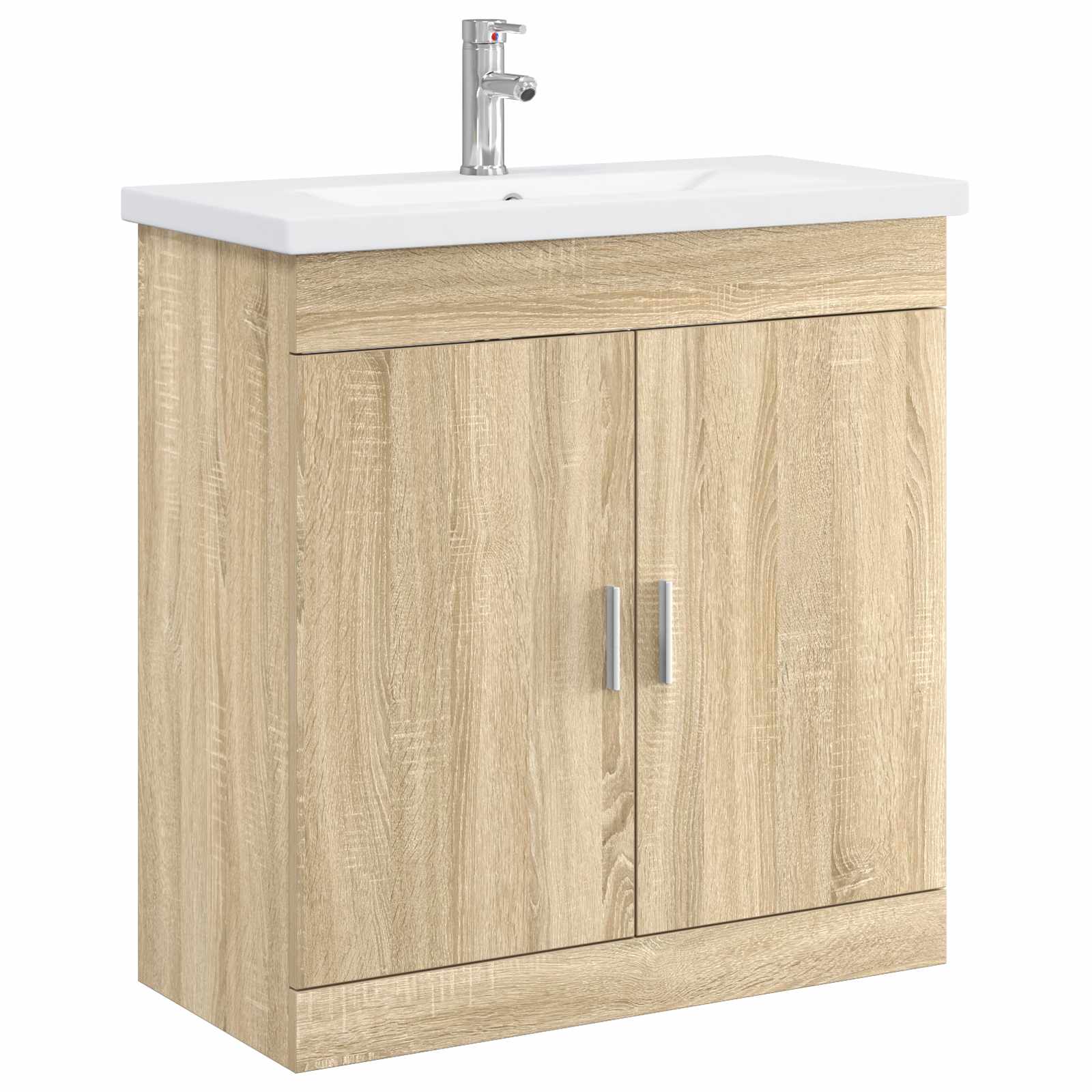 vidaXL Set de mobilier pentru baie Stejar Sonoma 81 x 40 x 84,5 cm
