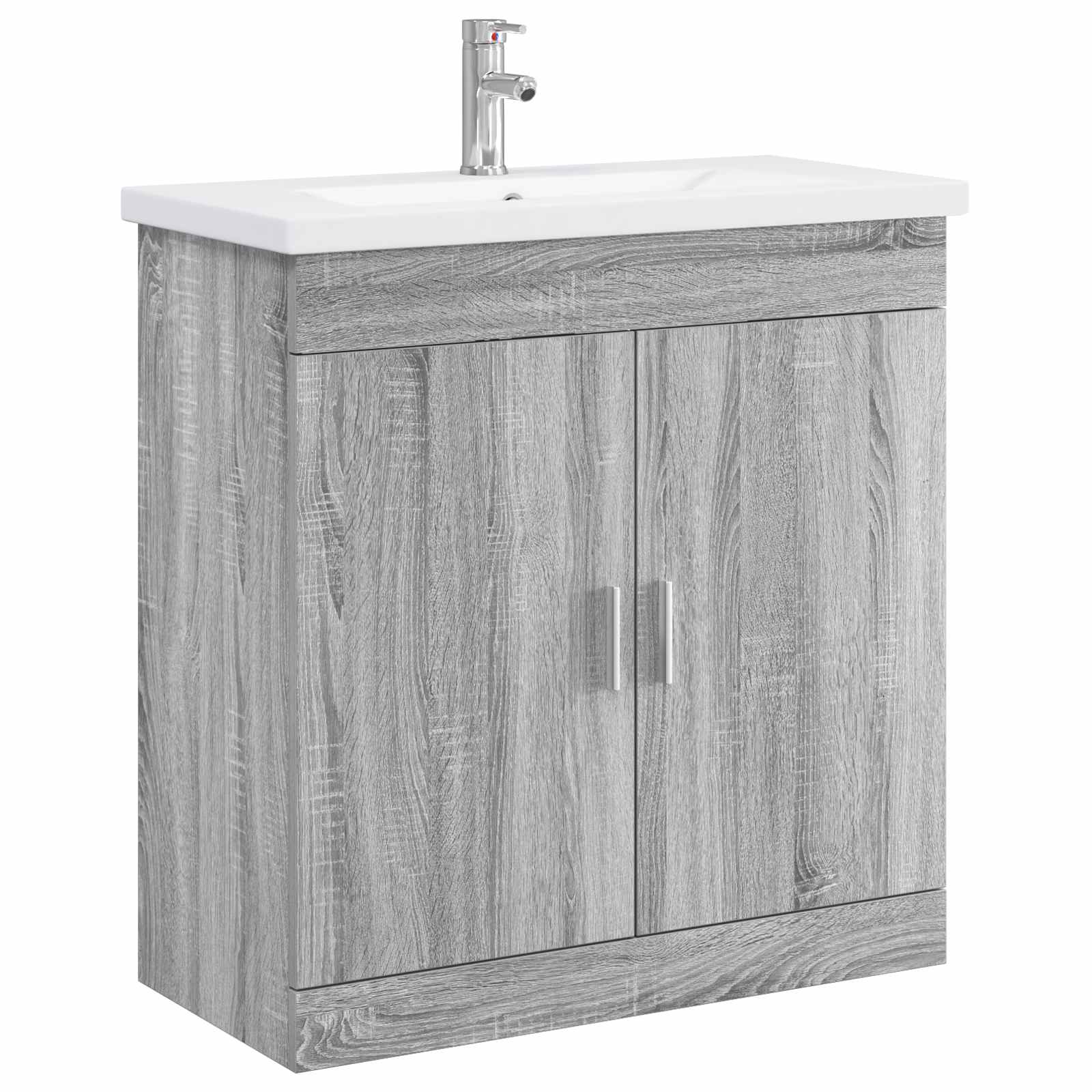 vidaXL Set de mobilier pentru baie Sonoma gri 81 x 40 x 84,5 cm