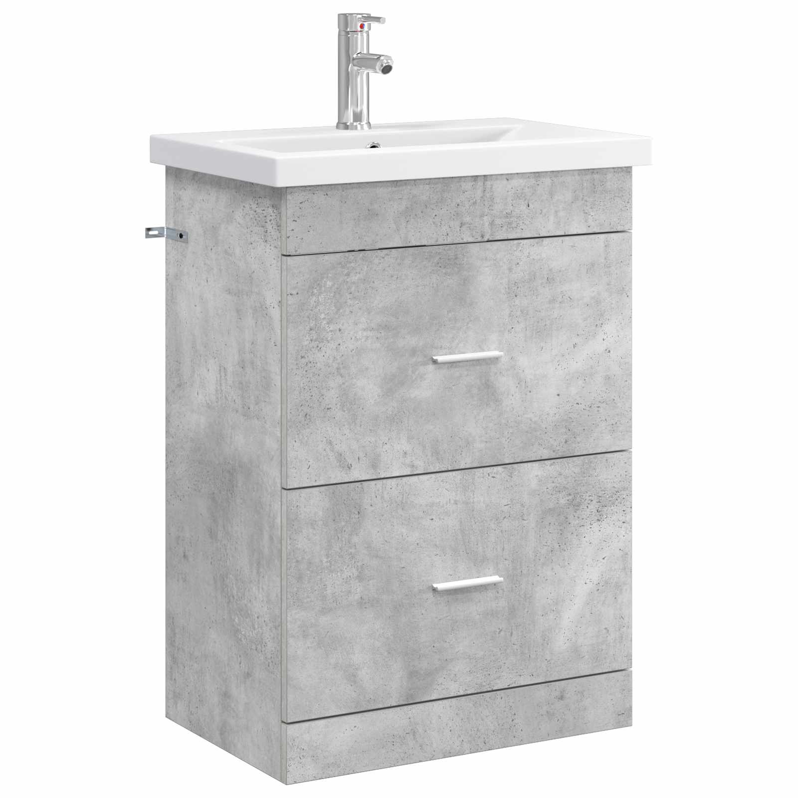 vidaXL Set de mobilier pentru baie Gri Beton 61 x 40 x 84,5 cm
