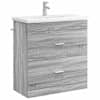 vidaXL Vannitoa m&ouml;&ouml;bleset Hall Sonoma 81 x 40 x 84,5 cm Tehispuit