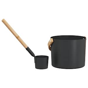Sada doplňků do sauny 2 pcs Černá - obrázek 5