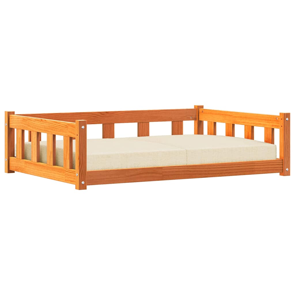 vidaXL Hondenbed Wasbruin 55 x 45 x 28 cm Massief grenenhout