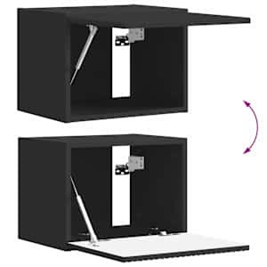 TV wall cabinet Černá 60 x 31 x 29.5 cm kompozitní dřevo - obrázek 11