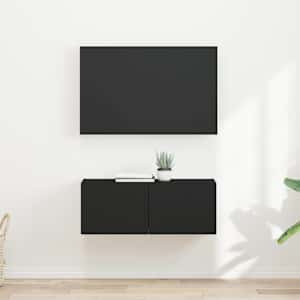 TV wall cabinet 2 pcs Černá 60 x 31 x 29.5 cm kompozitní dřevo - obrázek 1