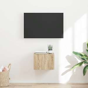 TV stenska omara Sonoma 39 x 31 x 29,5 cm Konstruiran les