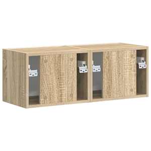 TV wall cabinet 2 pcs Sonoma 60 x 31 x 29.5 cm kompozitní dřevo - obrázek 9