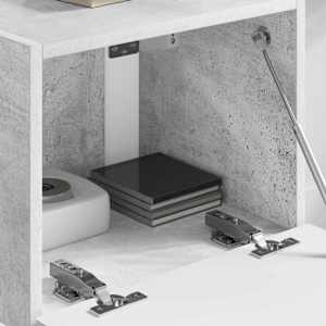TV wall cabinet Beton 60 x 31 x 29.5 cm kompozitní dřevo - obrázek 4