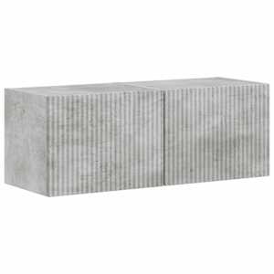 TV wall cabinet 2 pcs Beton 60 x 31 x 29.5 cm kompozitní dřevo - obrázek 2