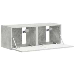 TV wall cabinet 2 pcs Beton 60 x 31 x 29.5 cm kompozitní dřevo - obrázek 6