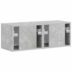 TV wall cabinet 2 pcs Beton 60 x 31 x 29.5 cm kompozitní dřevo - obrázek 9