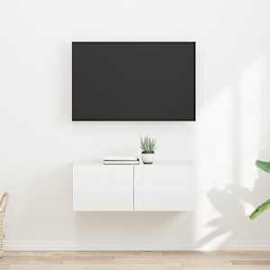 TV stenska omara 2 pcs Svetlo Belo 39 x 31 x 29,5 cm