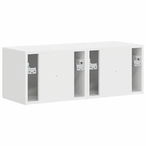 TV wall cabinet Nástěnný 2 pcs Lesklá Bílá 60 x 31 x 29.5 cm - obrázek 9