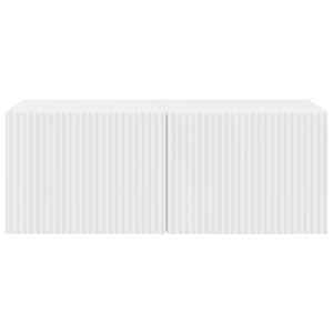TV wall cabinet Nástěnný 2 pcs Lesklá Bílá 60 x 31 x 29.5 cm - obrázek 7