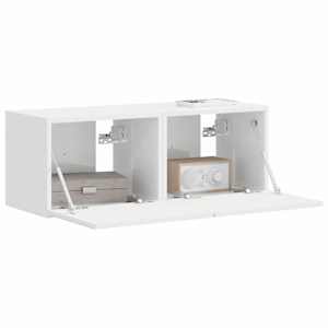 TV wall cabinet Nástěnný 2 pcs Lesklá Bílá 60 x 31 x 29.5 cm - obrázek 3