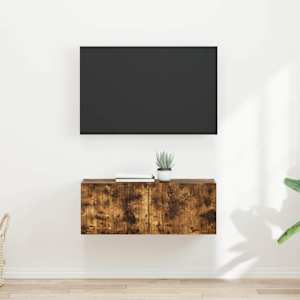 TV wall cabinet Nástěnný 2 pcs Kouřový dub 60 x 31 x 29.5 cm - obrázek 1
