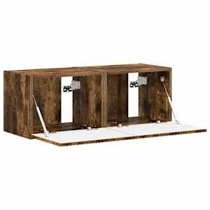 TV wall cabinet Nástěnný 2 pcs Kouřový dub 60 x 31 x 29.5 cm - obrázek 5