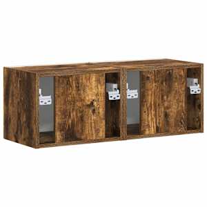 TV wall cabinet Nástěnný 2 pcs Kouřový dub 60 x 31 x 29.5 cm - obrázek 9