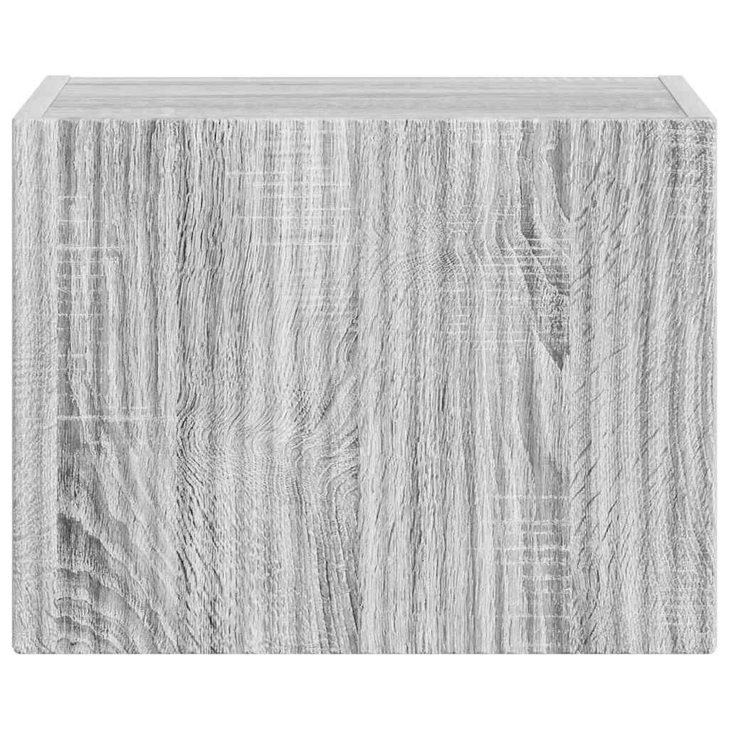 Ντουλάπι Τηλεόρασης Τοίχου Γκρίζο Σονομα 60 x 31 x 29.5 εκ - Image 6