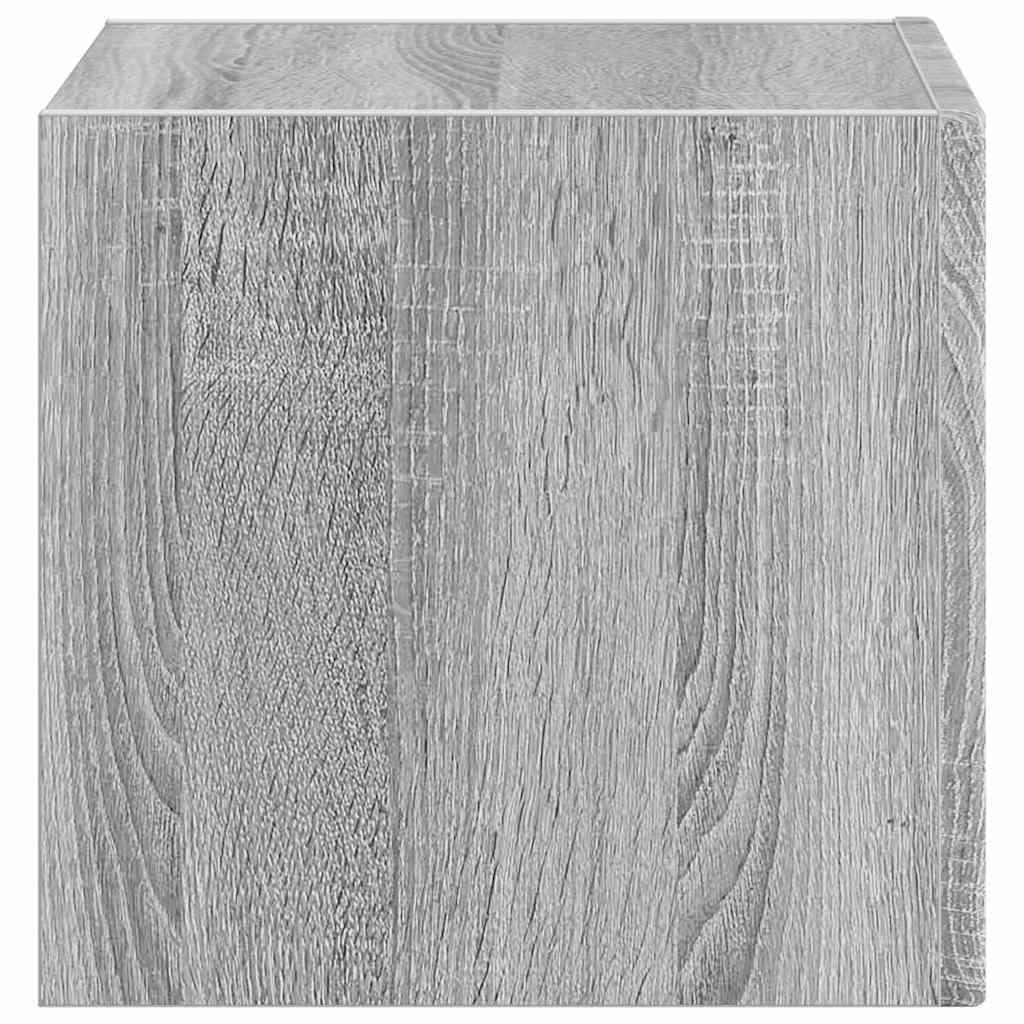 Ντουλάπι Τηλεόρασης Τοίχου Γκρίζο Σονομα 60 x 31 x 29.5 εκ - Image 7