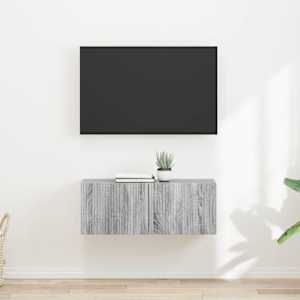 TV wall cabinet Nástěnný 2 pcs Šedá Sonoma 60 x 31 x 29.5 cm - obrázek 1