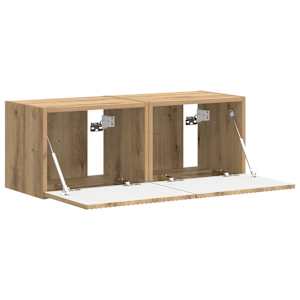 TV wall cabinet 2 pcs Umělecký dub kompozitní dřevo - obrázek 6
