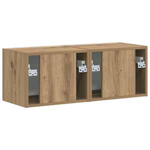 TV wall cabinet 2 pcs Umělecký dub kompozitní dřevo - obrázek 9