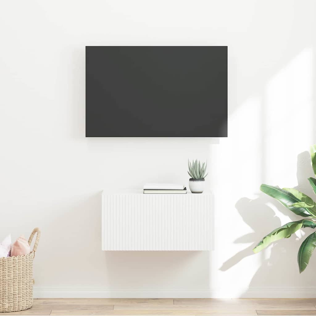 vidaXL Dulap TV de perete Alb 60 x 31 x 29,5 cm Lemn compozit