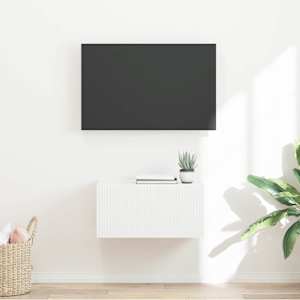 TV stenska omara Bela 60 x 31 x 29,5 cm Konstruiran les