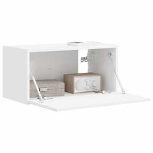 TV wall cabinet Bílá 60 x 31 x 29,5 cm kompozitní dřevo - obrázek 3
