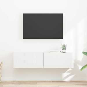 TV wall cabinet 2 pcs Bílá 60 x 31 x 29.5 cm kompozitní dřevo - obrázek 1