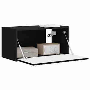 TV wall cabinet Černá 60 x 31 x 29.5 cm kompozitní dřevo - obrázek 3