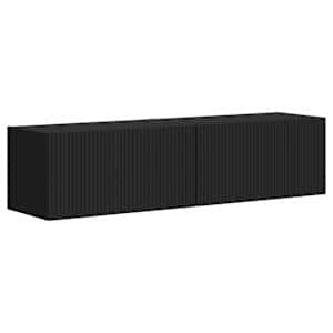 TV wall cabinet 2 pcs Černá 60 x 31 x 29,5 cm kompozitní dřevo - obrázek 2