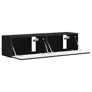 TV wall cabinet 2 pcs Černá 60 x 31 x 29,5 cm kompozitní dřevo - obrázek 6