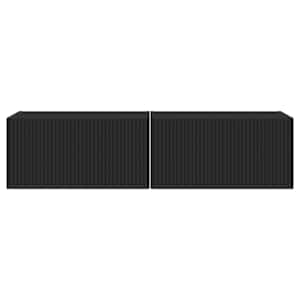 TV wall cabinet 2 pcs Černá 60 x 31 x 29,5 cm kompozitní dřevo - obrázek 7