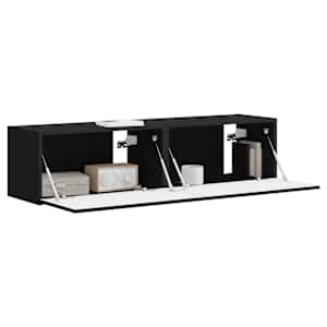 TV wall cabinet 2 pcs Černá 60 x 31 x 29,5 cm kompozitní dřevo - obrázek 3