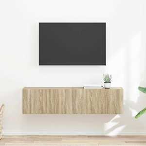 TV stenska omara 2 pcs Sonoma 60 x 31 x 29,5 cm Konstruiran les