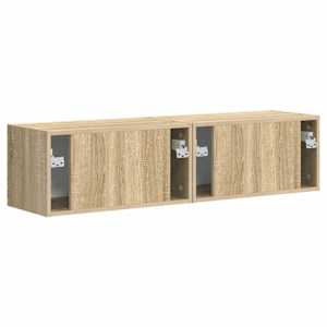 TV wall cabinet 2 pcs Sonoma 60 x 31 x 29,5 cm kompozitní dřevo - obrázek 9