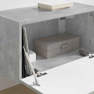 TV wall cabinet Beton 60 x 31 x 29.5 cm kompozitní dřevo - obrázek 4