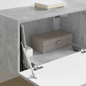 TV wall cabinet 2 pcs Beton 60 x 31 x 29.5 cm kompozitní dřevo - obrázek 4